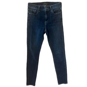 Lucky Brand Jeans Womens 0/25 Blue Denim Dark Wash Bridgette Skinny